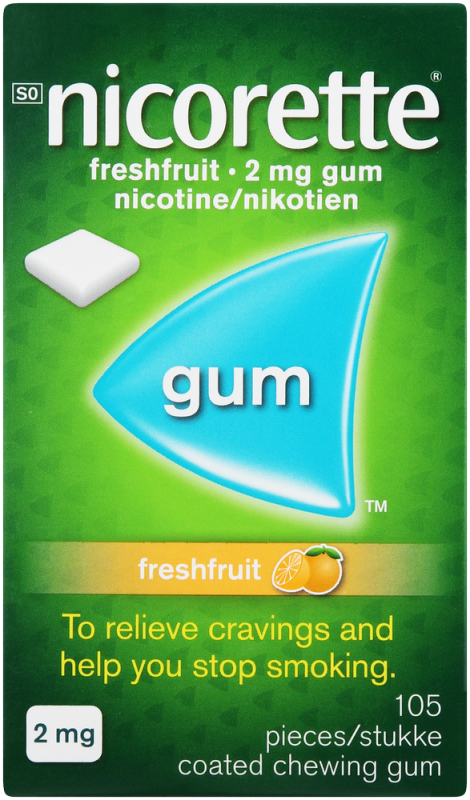 NICORETTE GUM FRSHFRUIT2MG 105