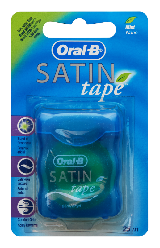 ORAL B SATIN TAPE MINT 25M
