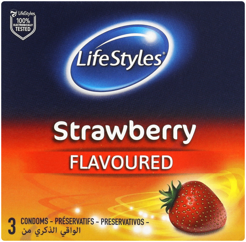 LIFESTYLE CONDOM STRAWBERRY3S