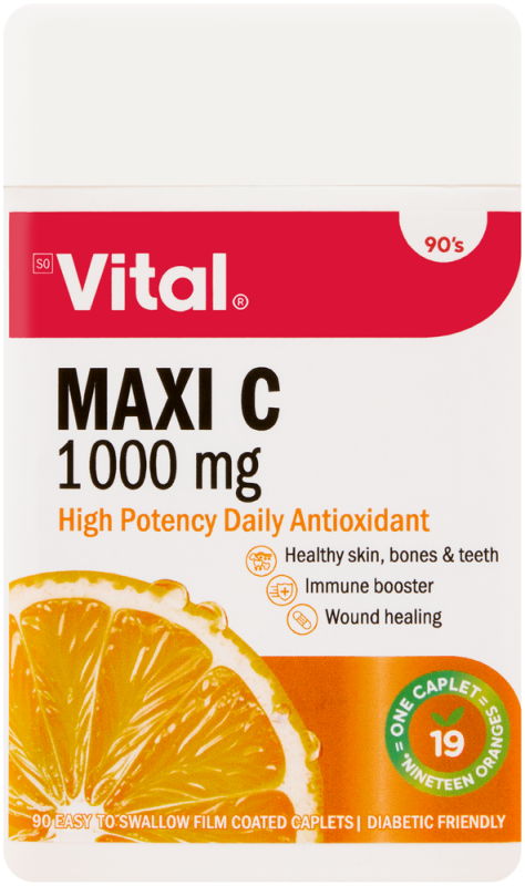 VITAL MAXI C 1000MG CAP 90