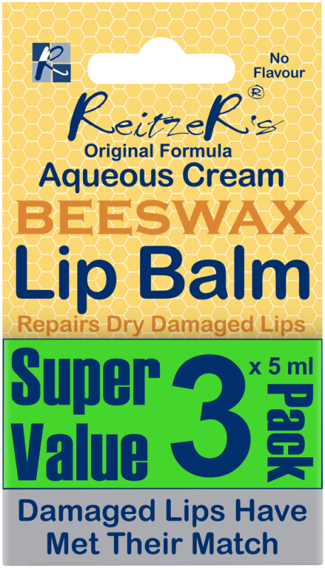 REITZER AQUEOUS/BEESWAX 3X5ML LIP BALM