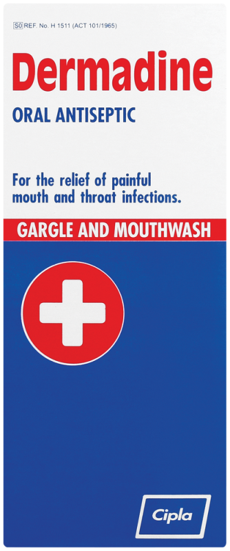 DERMADINE ORAL GARGLE 200ML
