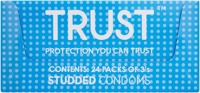TRUST MALE CONDOM STUDDED 24X3S