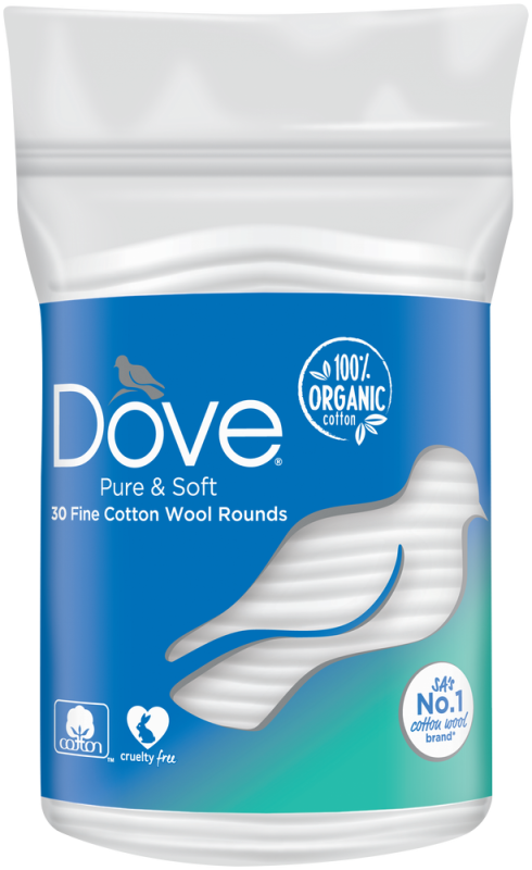COTTON WOOL ROUNDS 30 DOVE