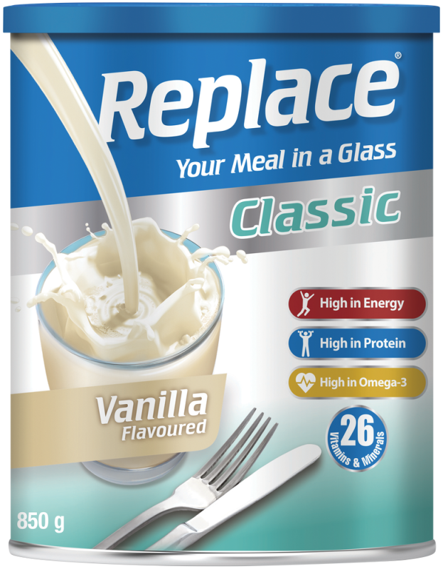 REPLACE CLASSIC VANILLA 850G