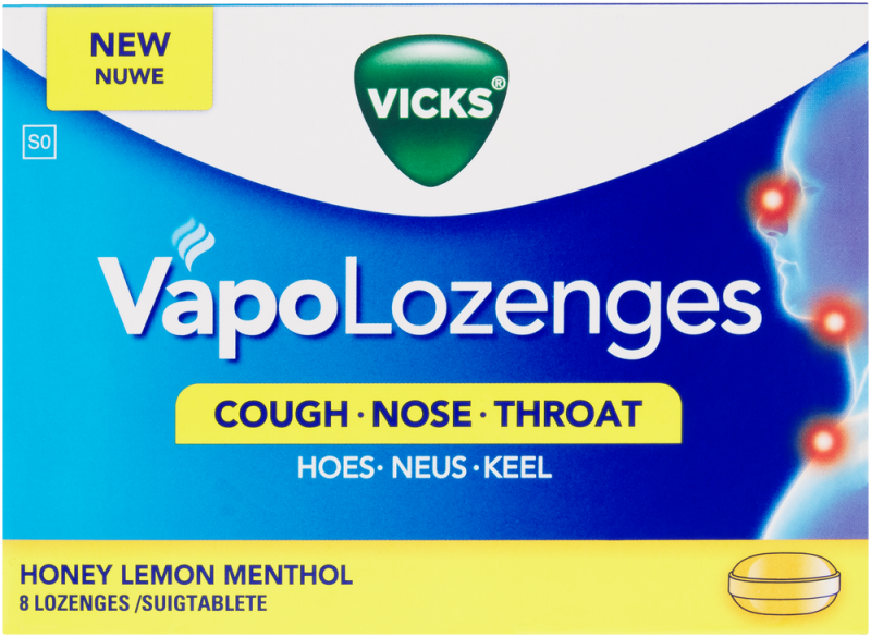 VICKS VAPO LOZ HONEY/LEMON 8